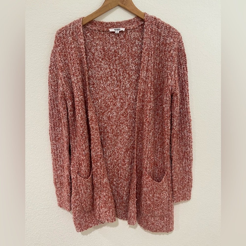 BB Dakota Steve Madden Odetta Open Pocket Cardigan Salmon Size Medium NWOT